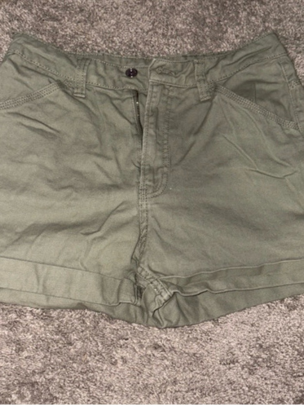 Divided Olive Green Women’s Bermuda Shorts